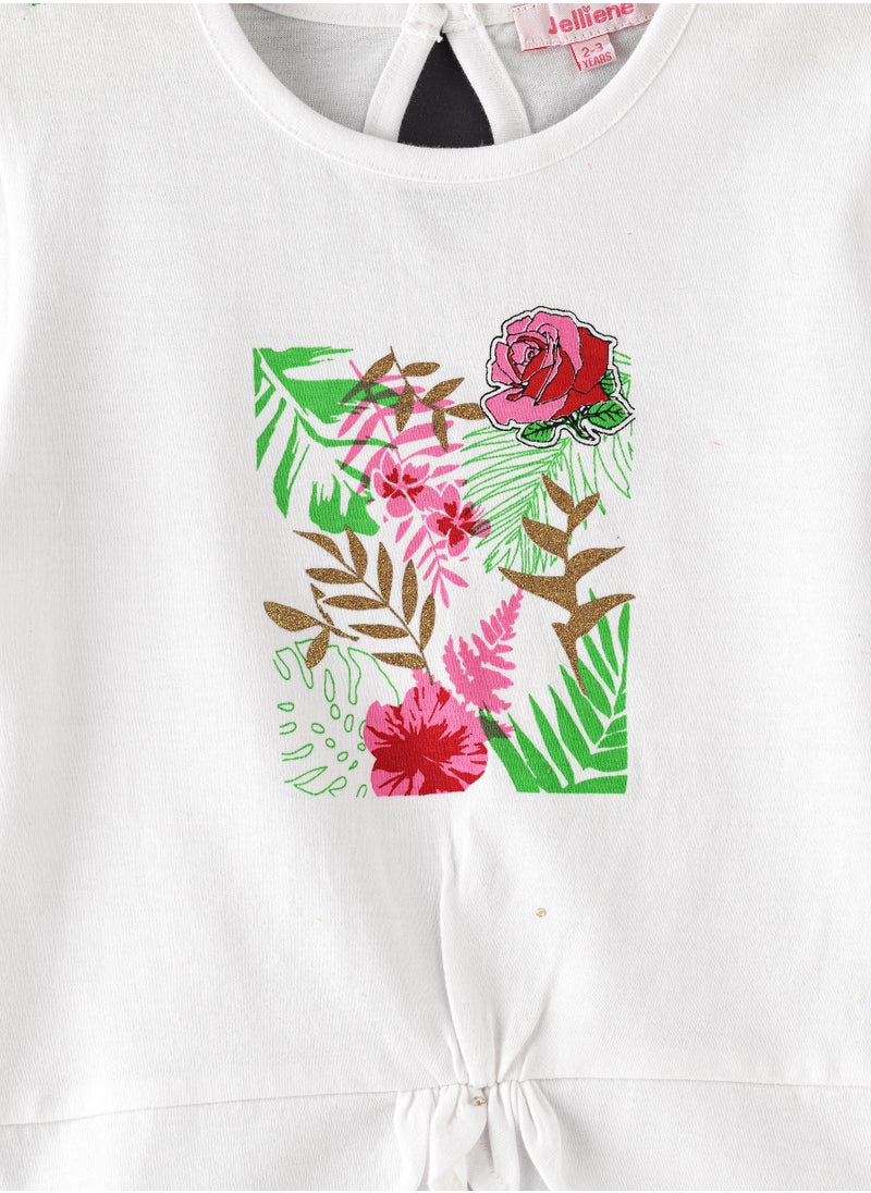 Jelliene Knitted t-shirt with print  - Image 3