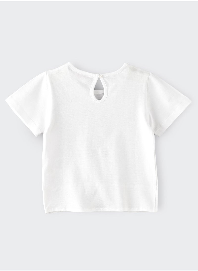 Jelliene Knitted t-shirt with print  - Image 2