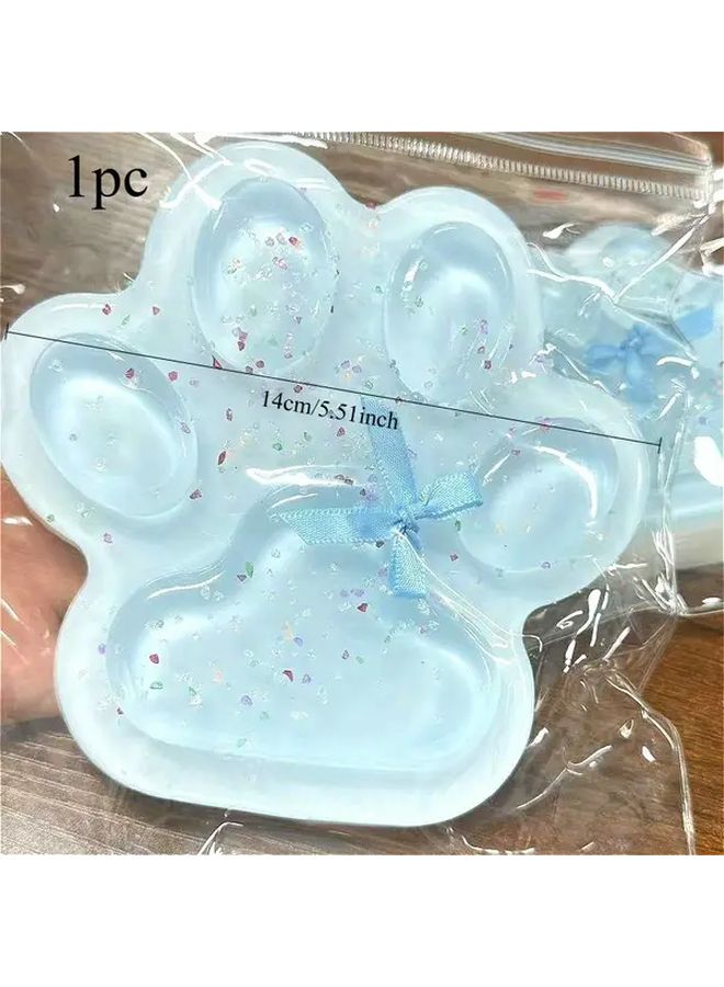 Cool Claw Large Glittery TPR Cat Paw Sensory Fidget Toy Calming Stress Relief for Kids Adults - Image 3