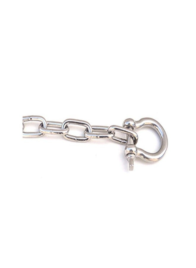 lasenersm 6 PCS M6 Stainless Steel Bow Shackle 1/4" (5.6mm) Forged Anchor Bow Shackle with Screw Pin for Paracord Jewelry Marine, Silver Color - Image 5