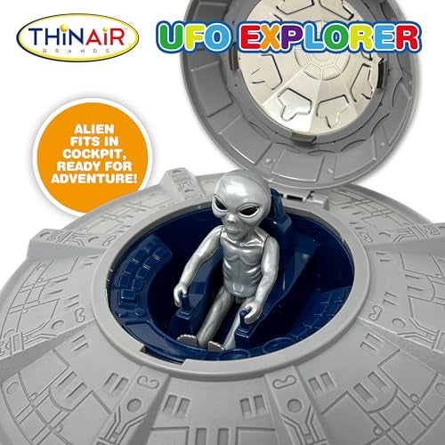 Nature Bound UFO Spaceship Space Toy, Kids Spaceship Playset with Two Aliens, Lights & Sounds, Educational STEM Adventure, 1:18 Figure - Image 3