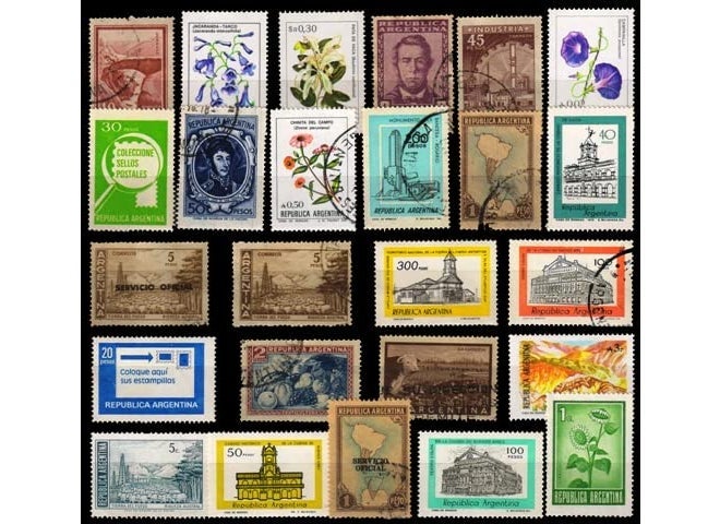 ISC Argentina Stamps - 25 Thematic & Rare Genuine Postage Stamps -