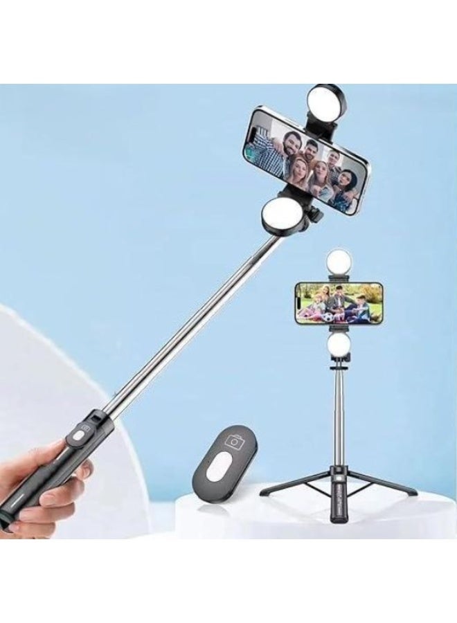 PLOKAMA K7 Pro Selfie Stick Tripod with Wireless Bluetooth Remote – 3-in-1 Extendable Phone Stand for iPhone/Android – Lightweight & Portable for Travel, Vlogging, Video Calls - Image 4