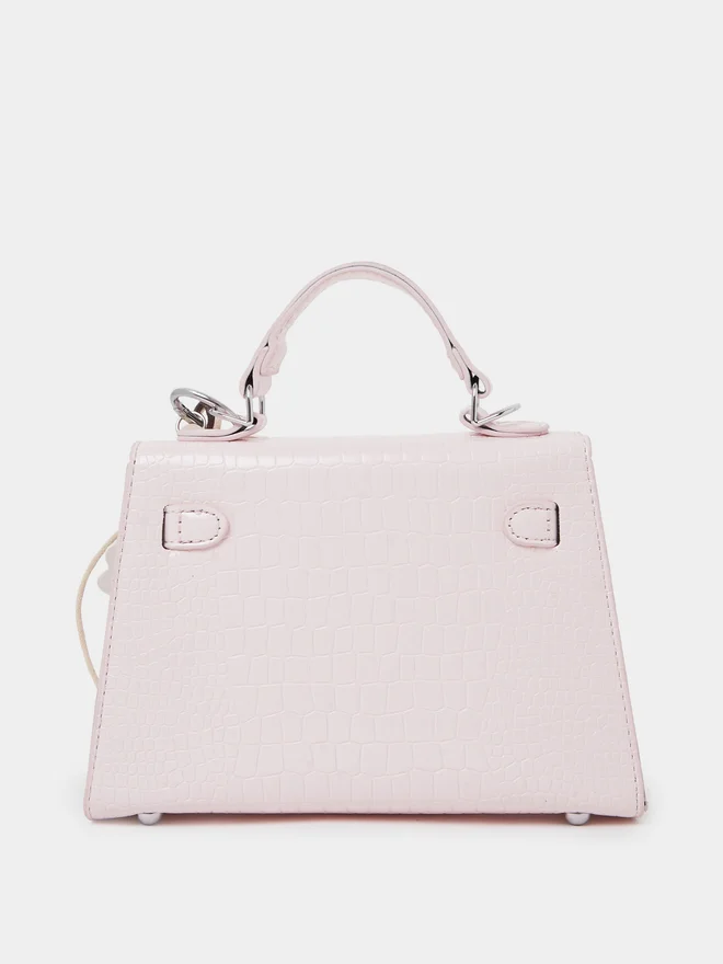 Styli  Styli Textured Handbag with Plush Charm for Women | Best Price UAE