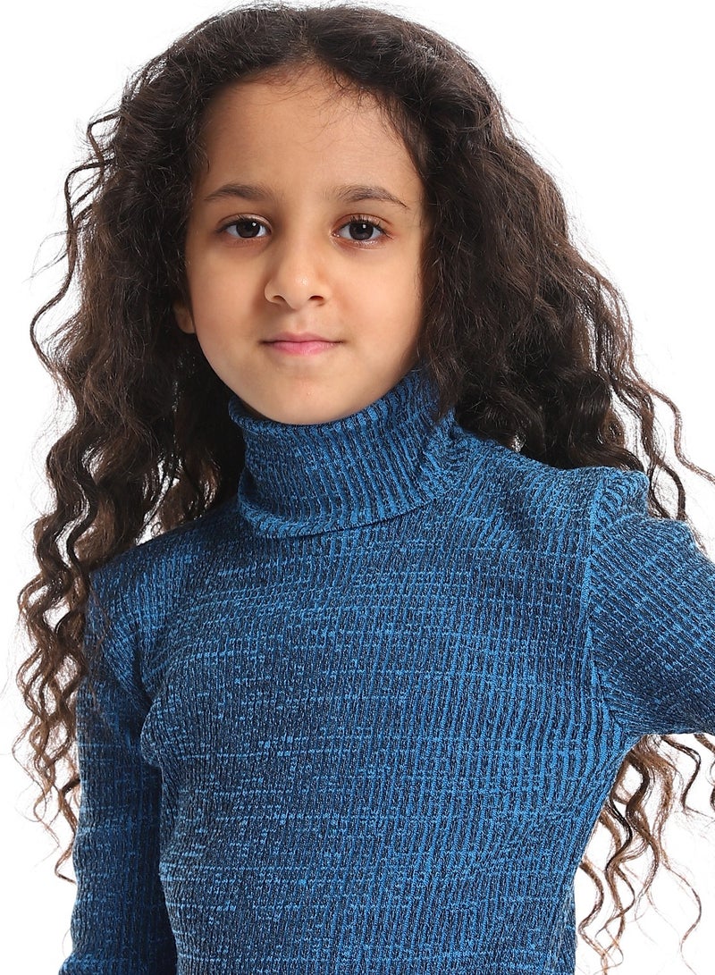 Caesar Girls Wool Pullover With High Neck  - Image 3