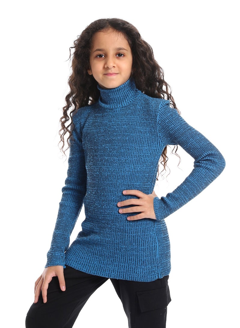 Caesar Girls Wool Pullover With High Neck  - Image 1