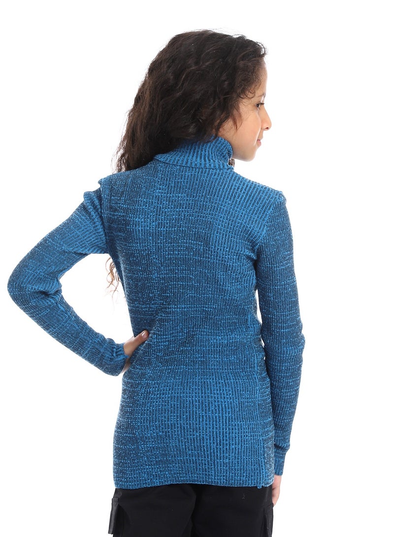 Caesar Girls Wool Pullover With High Neck  - Image 4