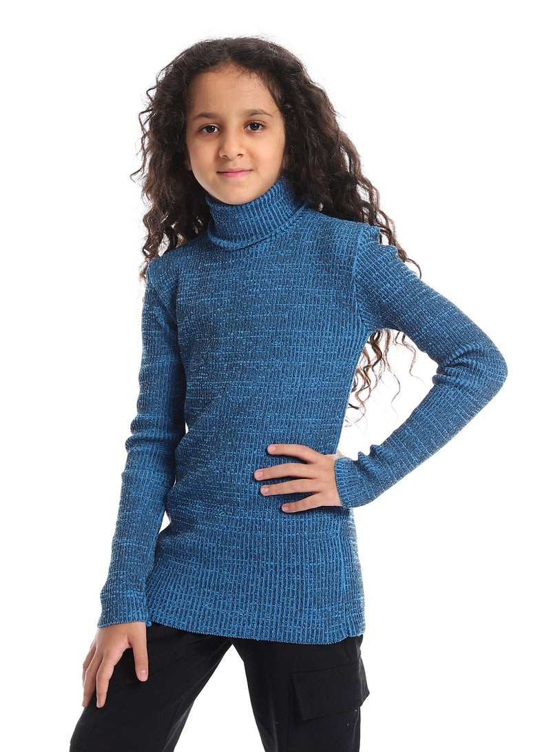 Caesar Girls Wool Pullover With High Neck  - Image 2