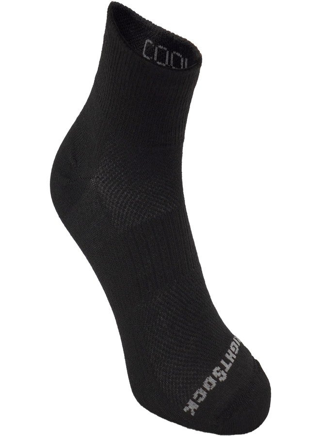 Wrightsock CoolMesh II Quarter Running Socks for Men and Women - Cushioned, Eco-Friendly and Anti Blister Socks with our Patented Double Layer Design - American Made, No Blisters Guaranteed - Image 1