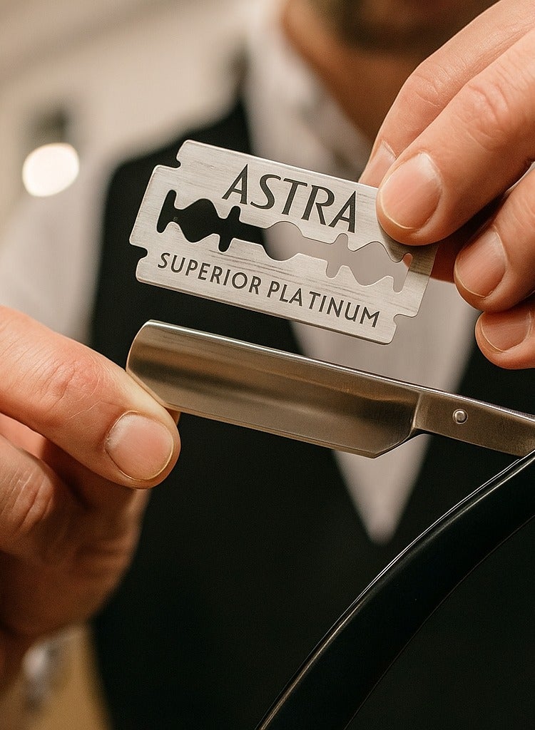 أسترا شفرات حلاقة أسترا بلاتينية مزدوجة الحافة - عبوة من 100 شفرة (20 × 5) لحلاقة سلسة - Image 4