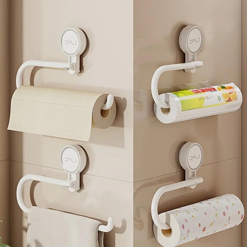 Linear Wall-Mounted Paper Roll Dispenser | Hand Towel Holder for Bathroom | Napkin Holder for Kitchen | Paper Holder | Towel Bar with Vacuum Suction Easy One Push Installation - Image 3