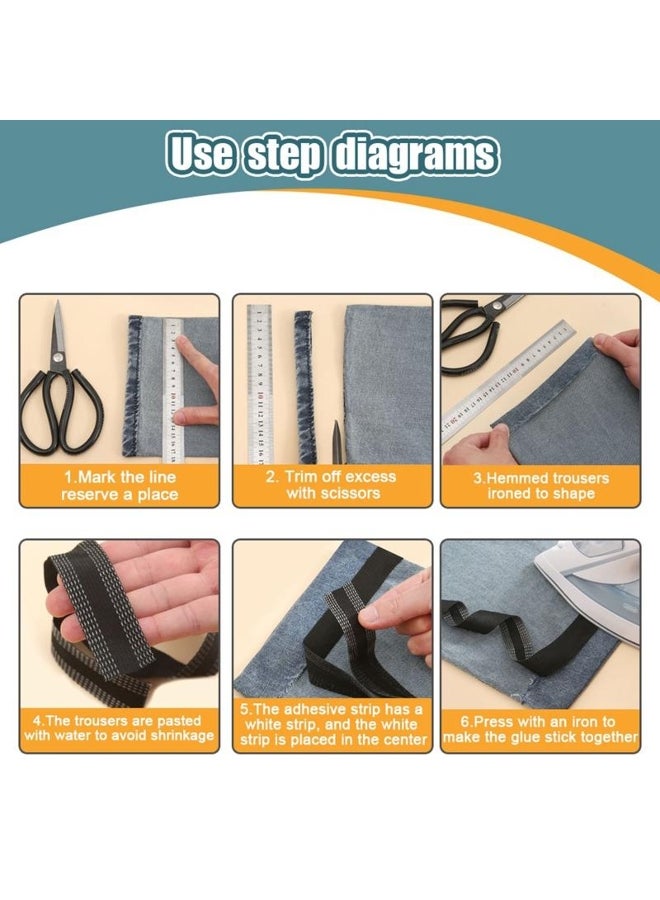 3/10M Self-Adhesive Quick Pants Paste Iron on Pants Edge Shorten Repair Pants for Jean Clothing DIY Sewing Material Sewing Accessories  - Image 3