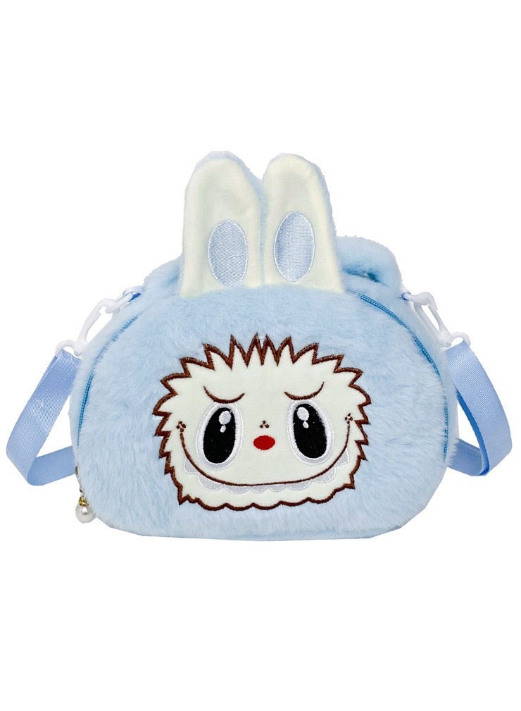 لابوبو حقيبة كتف مائلةحقيبة ظهر كرتونية حقيبة دمية محشوة للنقودحقيبة مدرسية مزدوجة الأشرطة