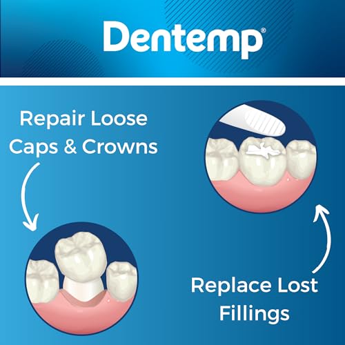 Dentemp مجموعة إصلاح الأسنان من دينتمب - أقصى قوة لإصلاح التاج المفقود والحشوة المفقودة - مجموعة إصلاح الأسنان لتخفيف الألم الفوري (عبوة من 2) - Image 4