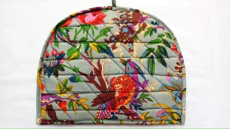 Malan Bai Mandala Tea Cozy Cover Hand Block Winter Tea Cozy Cotton Tea Kettle Warmer Pot Cover Hot Coffee Cover Handamde Kitchen Décor Brand: Malan Bai - Image 1