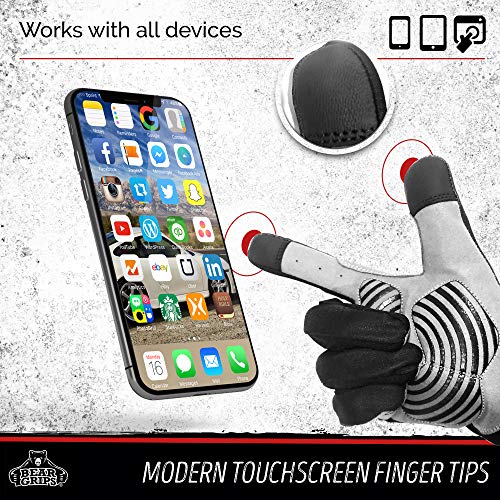 Bear Grips Weight Lifting Gloves for Men & Women | Half Finger Lifting Gloves | Full Finger Workout Gloves for Men | No Finger Exercise Gloves l Compression Weightlifting Gloves | Gym Gloves for Men - Image 3