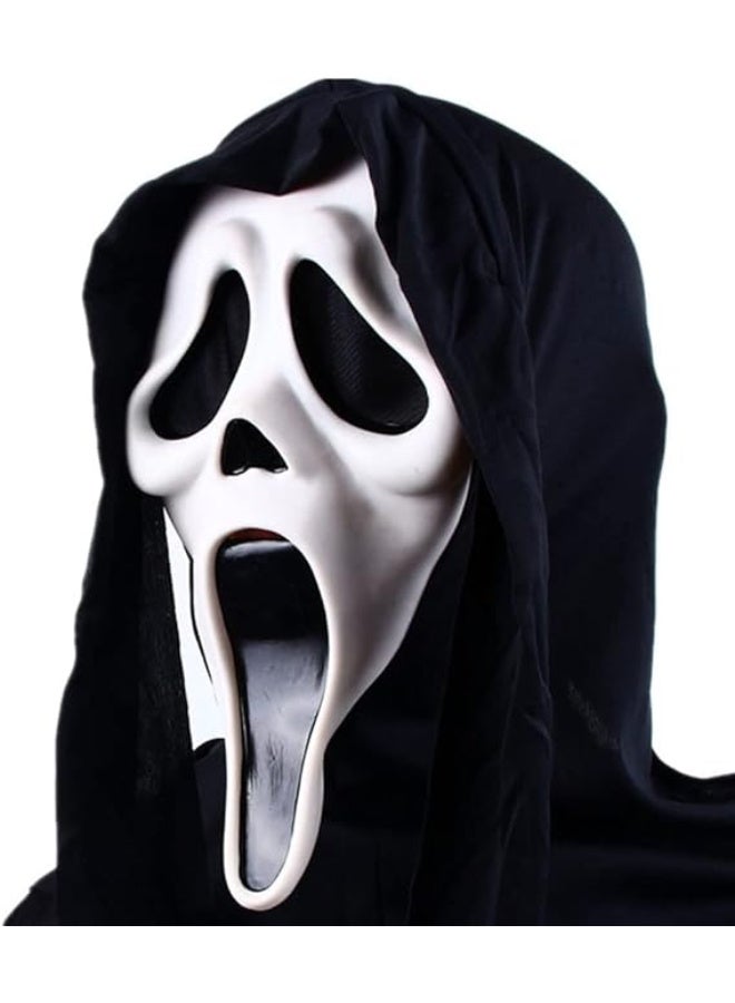 HI-FINE Halloween Mask Natural Latex Scary Skull Mask Horror Full Head Masque Halloween Party Costume Cosplay Props - Image 1