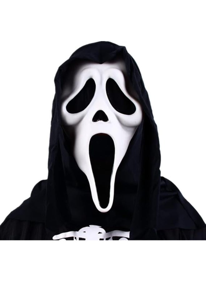 HI-FINE Halloween Mask Natural Latex Scary Skull Mask Horror Full Head Masque Halloween Party Costume Cosplay Props - Image 5