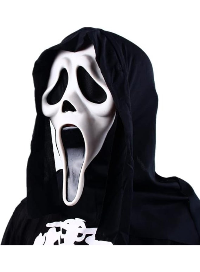 HI-FINE Halloween Mask Natural Latex Scary Skull Mask Horror Full Head Masque Halloween Party Costume Cosplay Props - Image 3