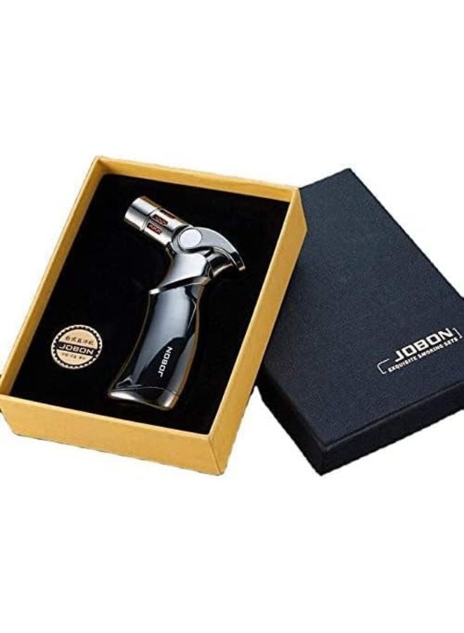 جوبون ولاعة شعلة مقاومة للرياح من Jobon قابلة لإعادة التعبئة تعمل بالغاز ومزودة بأربع شعلات قابلة للتعديل لفحم البخور والشموع والطهي والتخييم والخبز والشواء (لا يشمل غاز البوتان) - Image 2