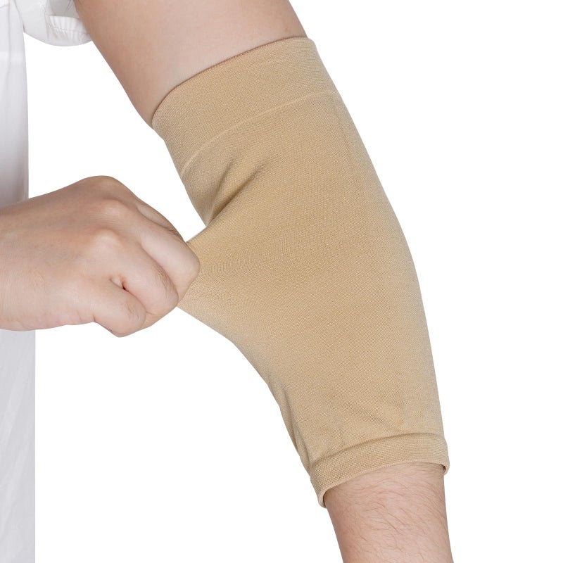 HOVEOX 3 Pairs Tattoo Cover Up Sleeve Forearm Tattoo Cover Tattoo Cover Up Compression Sleeves Arm Sleeves for Women Men (Black, Nude, White) - Image 3