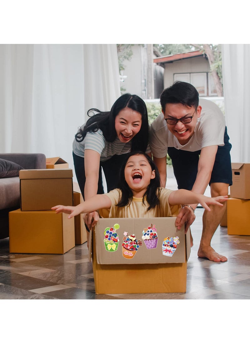 SYOSI 24 Sheets Cupcake Face Sticker Sheets for Kids, Make a Face Stickers, Make Your Own Stickers for Kids Birthday Party Activities, Gift of Festival, Reward, Art Craft, Party Favors, School - Image 4