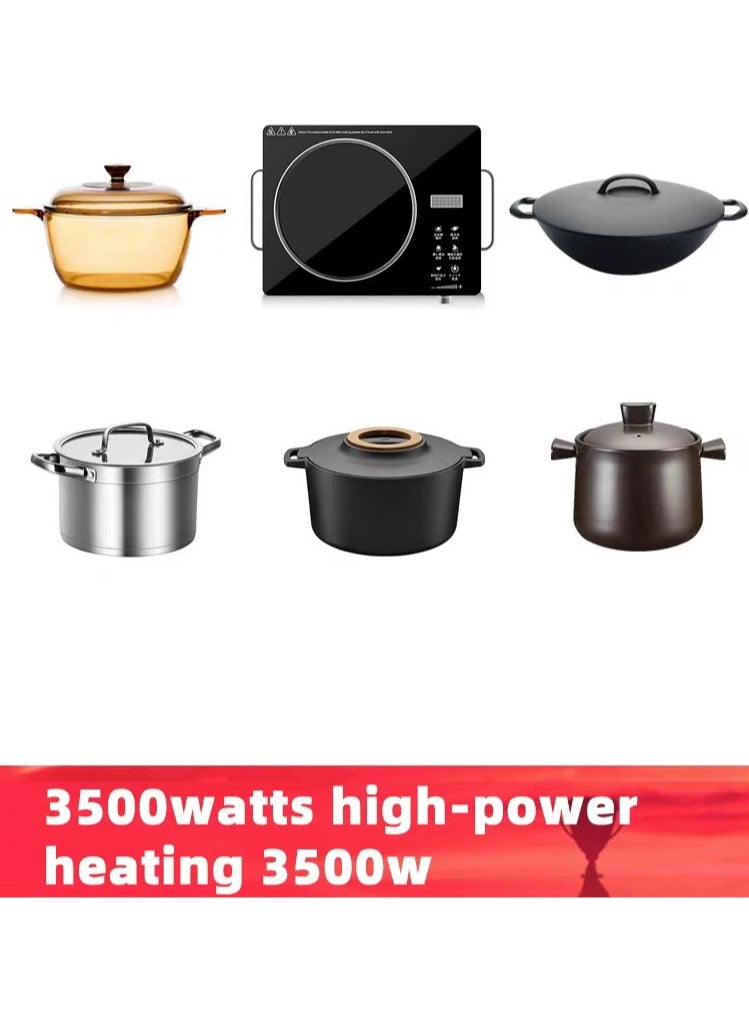 Joshberg 3500W Infrared Cooker,Single Infrared Ceramic Hot Plate, Electric Infrared Burner Compatible for All Cookwares -Black  - Image 5