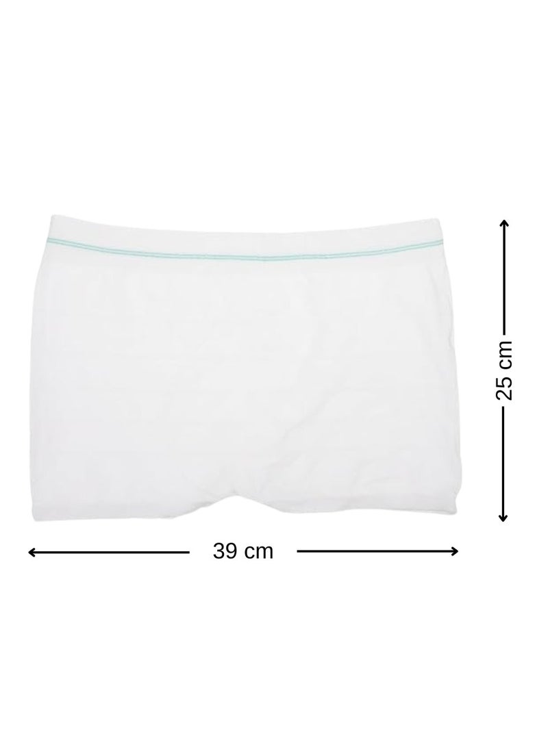 ماكدو سراويل داخلية للأمومة وما بعد الولادة، سراويل صحية ناعمة، سراويل داخلية شبكية مرنة عالية الخصر قابلة للتهوية، سراويل داخلية للأمومة على شكل حرف C (10 قطع، مقاس XL) - Image 3