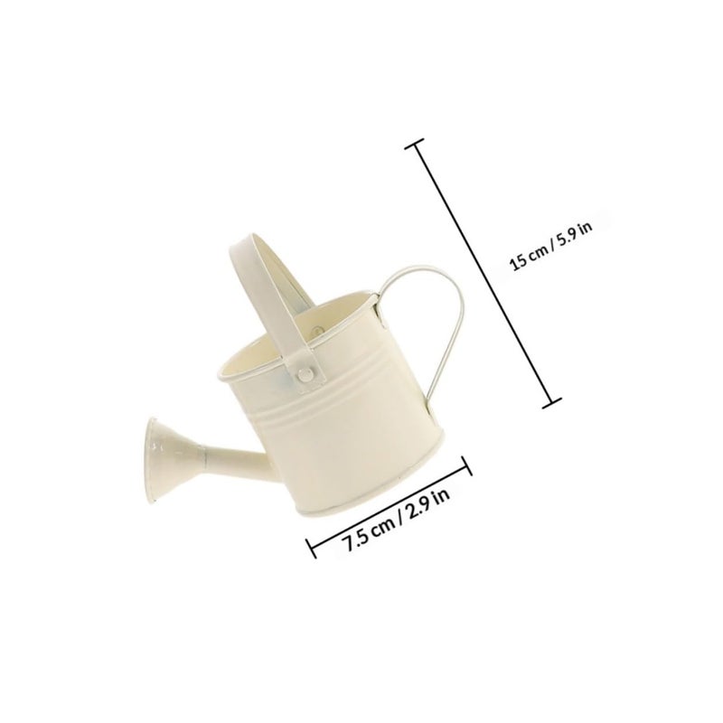 Vintage Metal Watering Cans 4 Pack Colorful Small For Indoor Outdoor Plants - Image 3