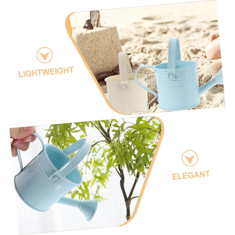 Vintage Metal Watering Cans 4 Pack Colorful Small For Indoor Outdoor Plants - Image 4
