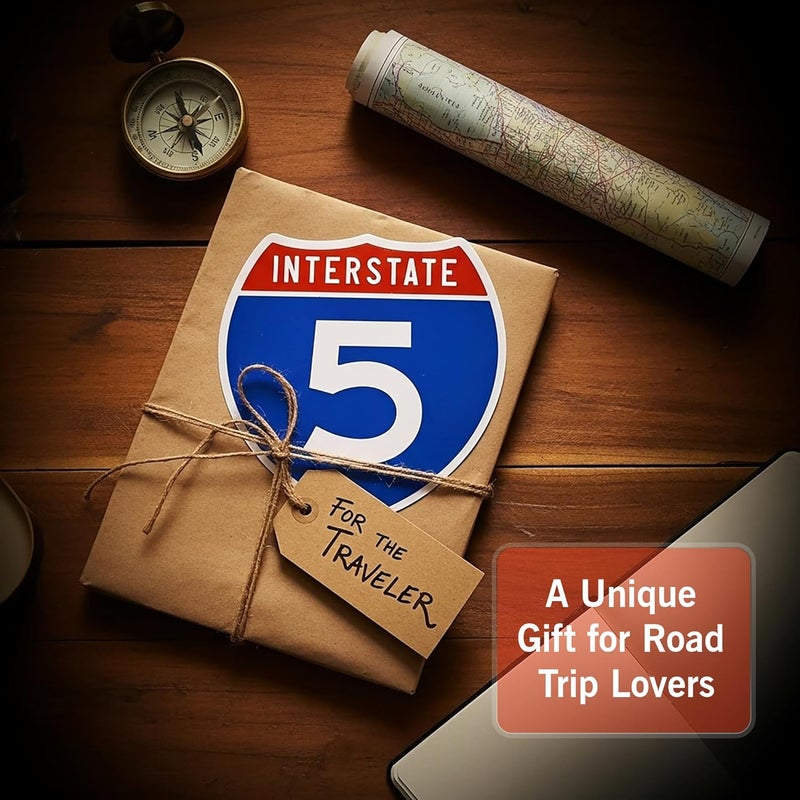 Nexus Box Interstate 20 Road Sign Replica | Personalized Travel Sign Board | Home, Office and Workspace Decor | Blue & Red Background with White Text - MISSISSIPPI (Adhesive pad Included) - 8.53" x 8.54" - Image 4