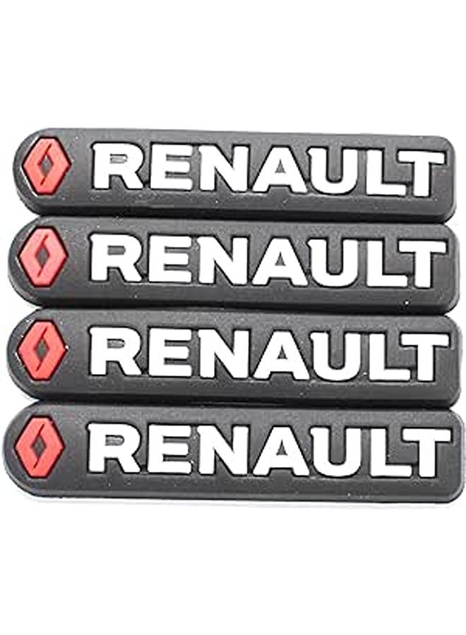 Generic Renault car side door guard edge defender protector trim guard sticker (black,4 pcs set) 