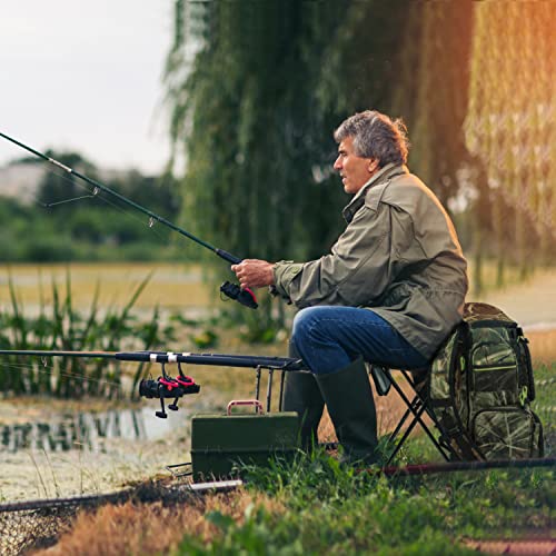 PLAY-KING Fishing Backpack Tackle Box Bag with Rod Holder Boxes Foldable Fishing Chair, perfect for Outdoor, used by Men - Image 2