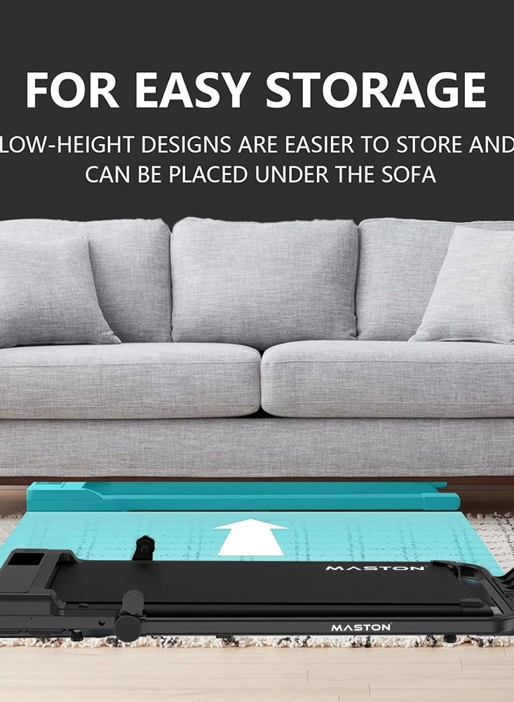 Maston Walking Pad Under Desk Treadmill, Speed Range 1-12Km/H, Portable Treadmills Motorized Running Machine Treadmills For Home, Maximum Load 120Kg Remote Control - Image 4