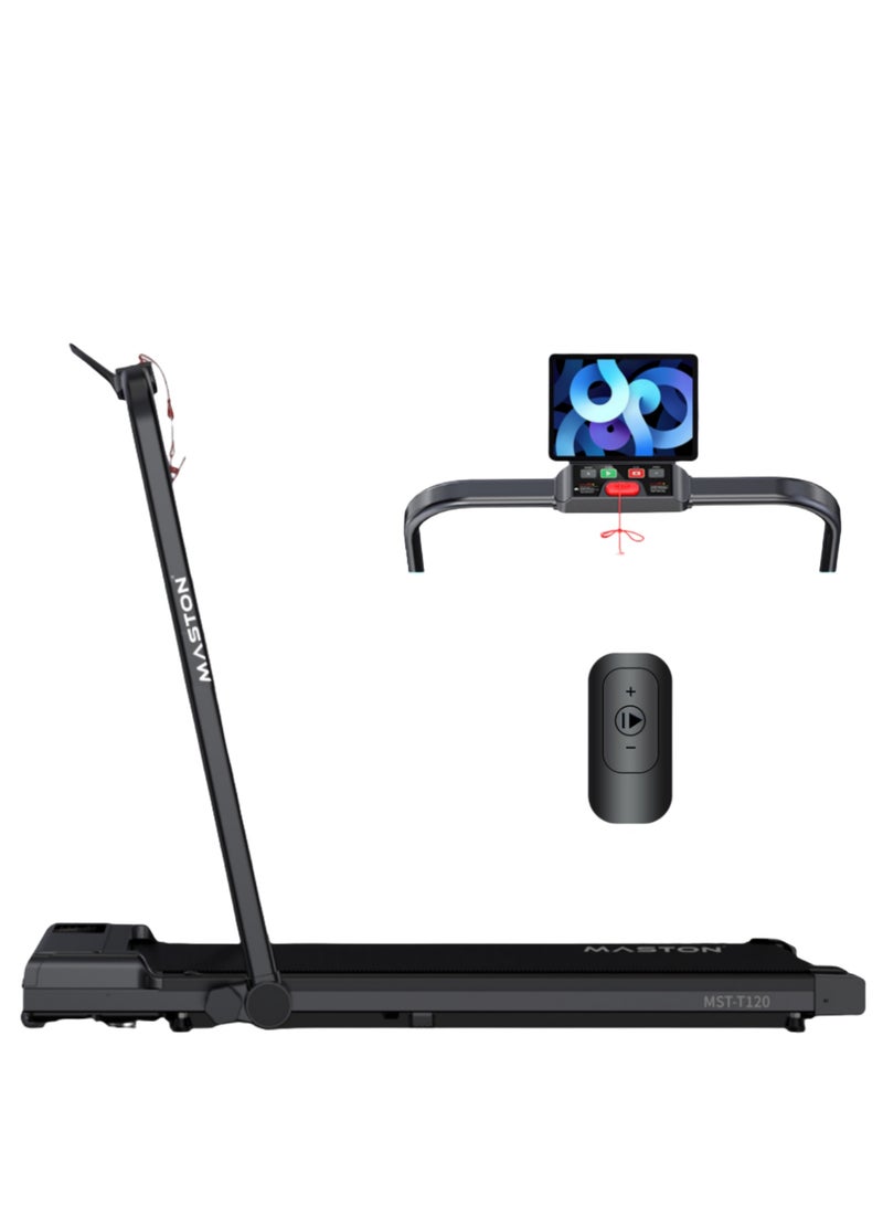 Maston Walking Pad Under Desk Treadmill, Speed Range 1-12Km/H, Portable Treadmills Motorized Running Machine Treadmills For Home, Maximum Load 120Kg Remote Control - Image 1