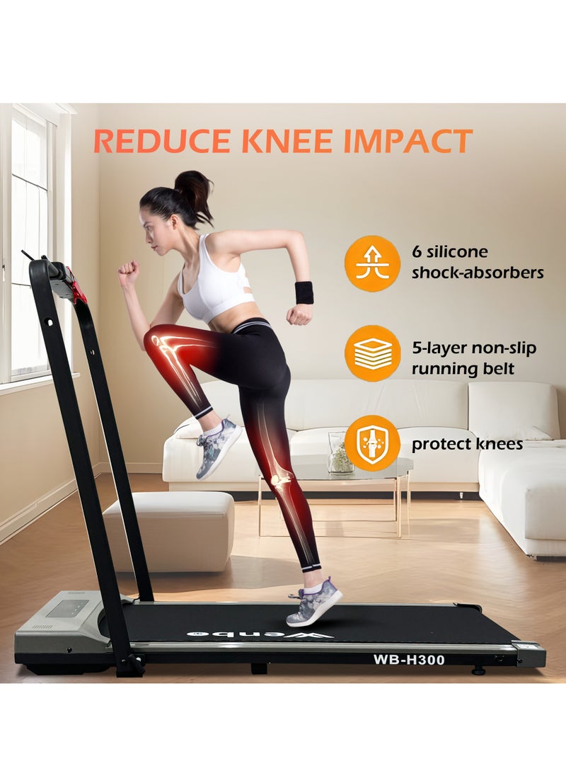WENBO WB-H300 Walking Pad Under Desk Treadmill, Speed Range 1-12Km/h, Portable Treadmills Motorized Running Machine Treadmills for Home, Maximum Load 120kg Remote Control - pzsku/ZE58ECE82D8499383AABBZ/45/_/1735327916/85a1cd45-fe40-4bef-a9e8-6d2dafb5edf0