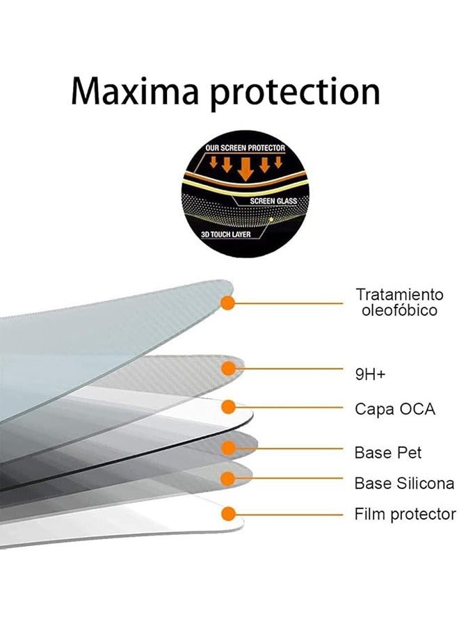 2 Pack OPPO Reno 12 F 5G Screen Protector, 9H Tempered Glass Screen Protector for OPPO Reno 12 F 5G, Case Friendly, Easy Installation, Anti-Scratch Film - Image 5