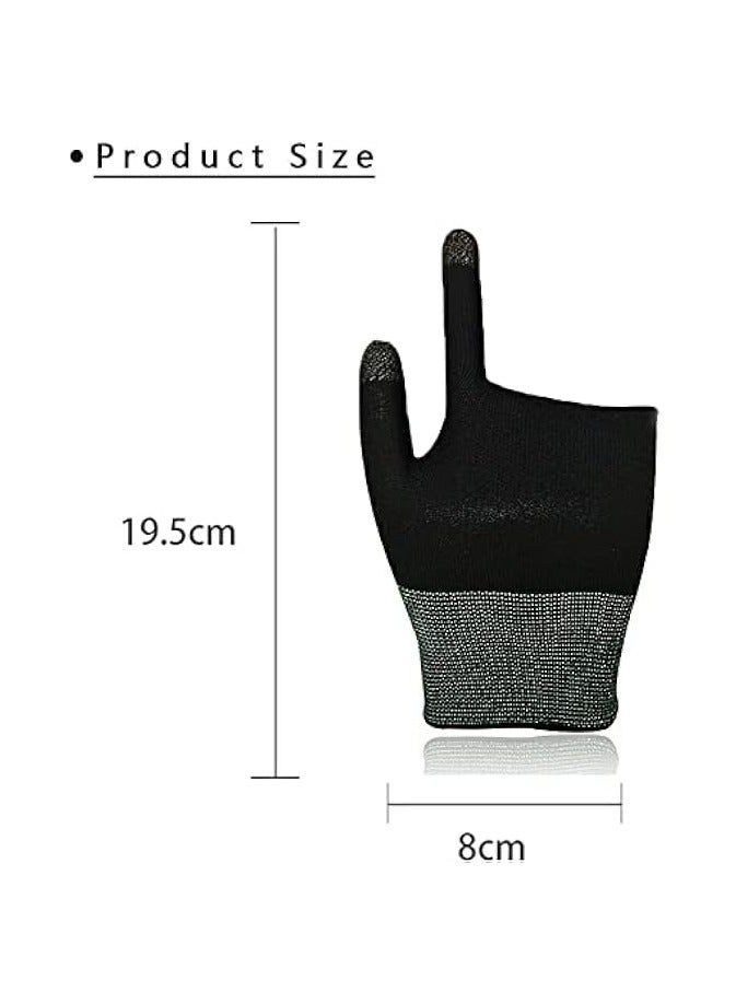 PROMASS E-Sports Gaming Gloves, Gaming Finger Sleeves, Anti-Sweat Breathable, Thumb Sleeves for Highly Sensitive Nano-Silver Fiber Material + Nylon, for PUBG Mobile Phone Games Accessories - Image 2