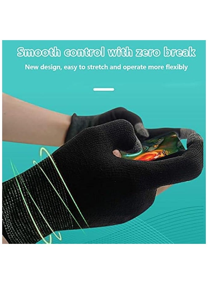 PROMASS E-Sports Gaming Gloves, Gaming Finger Sleeves, Anti-Sweat Breathable, Thumb Sleeves for Highly Sensitive Nano-Silver Fiber Material + Nylon, for PUBG Mobile Phone Games Accessories - Image 4