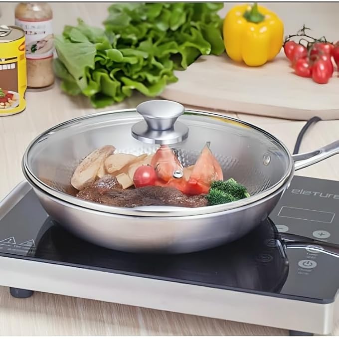 rayihni Pot Lid Frying Pan Replacement Lid For Wok Multiple Size Options Kitchen Cookware 16 * 16 Cm Transparent - Image 5