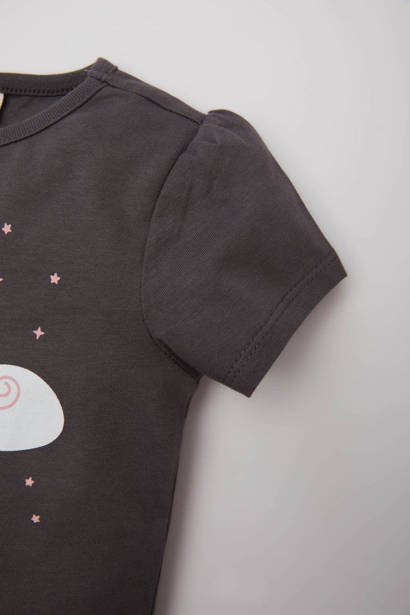 DeFacto Baby Girl 2 piece Regular Fit Knitted Pyjamas  - Image 2