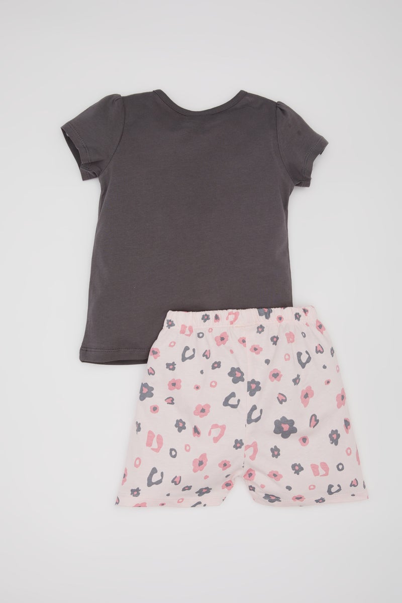 DeFacto Baby Girl 2 piece Regular Fit Knitted Pyjamas  - Image 3