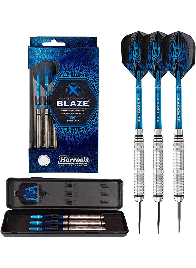 Harrows Unisex's Blaze INOX Steel Darts, Multi, 23g, 735523 - Image 1
