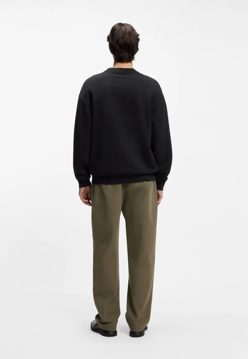 HUGO Cotton-terry sweatshirt with gradient logo