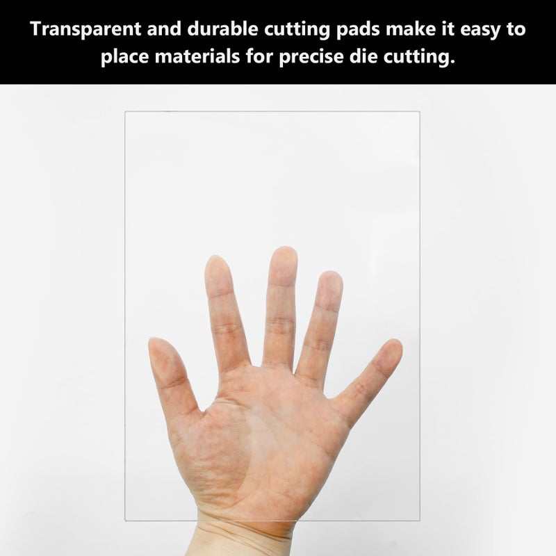 Philbinden 3 Pcs Clear Cutting Plate, Transparency Acrylic Cutting Pads for Embossing Crafting (8.7 x 6.1 Inches) - Image 4