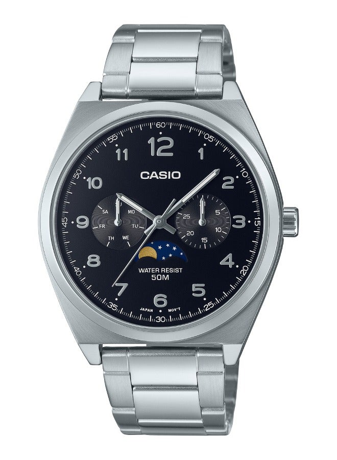 Men's Analog Stainless Steel Band Watch MTP-M300D-1AV