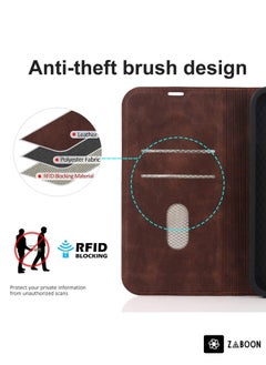 Generic For iPhone 14 Wireless Charging Magsafe Leather Phone Case(Dark Brown)  - Image 5
