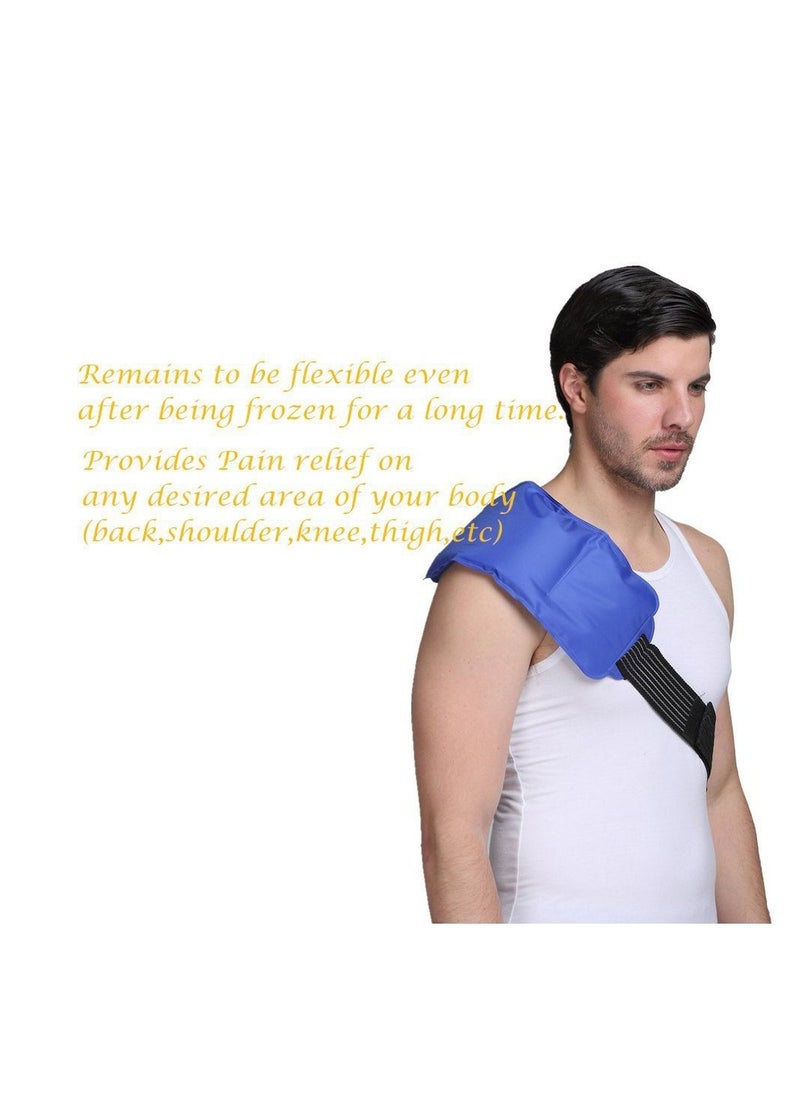 Generic - Reusable Hot Cold Gel Ice Pack Wrap for Warm Compress and Cold Therapy Hip Ankle Back Shoulder Knee Arm Neck Elbow - Image 1