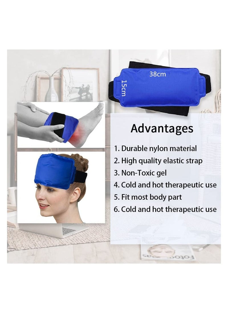 Generic - Reusable Hot Cold Gel Ice Pack Wrap for Warm Compress and Cold Therapy Hip Ankle Back Shoulder Knee Arm Neck Elbow - Image 1