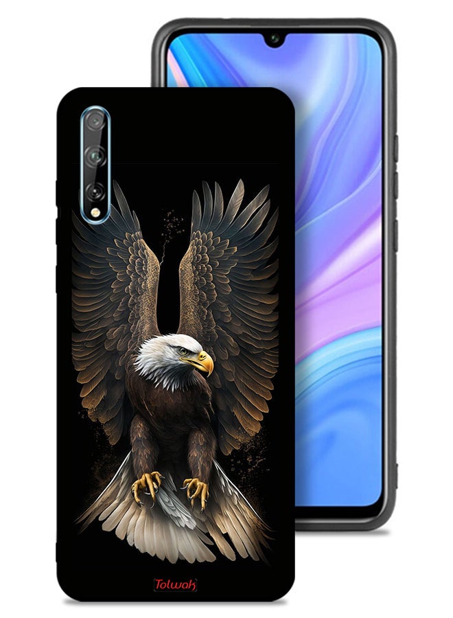Tolwak Huawei Y8p Protective Case Cover Eagle Spread Wings - Image 1